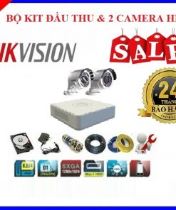 Lắp đặt trọn gói bộ 2 camera HIKVISION HD TVI 1.0M