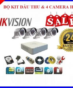 Lắp đặt trọn gói bộ 4 camera HIKVISION HD TVI 1.0M